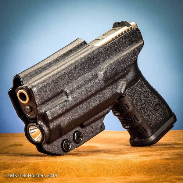 Glock 19 with Enforce APLc light IWB Holster