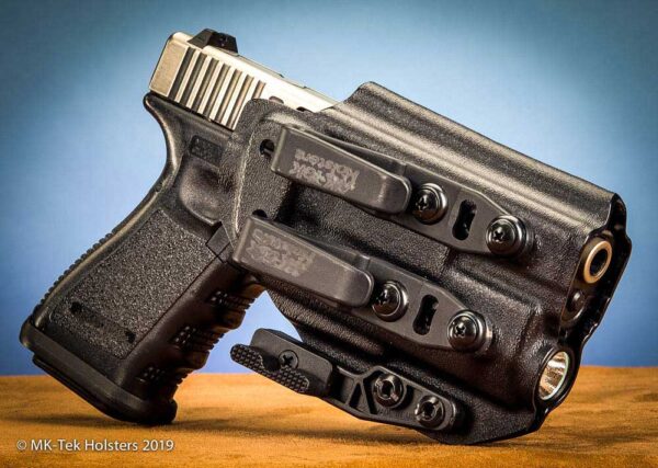 Glock 19 with Enforce APLc light IWB Holster