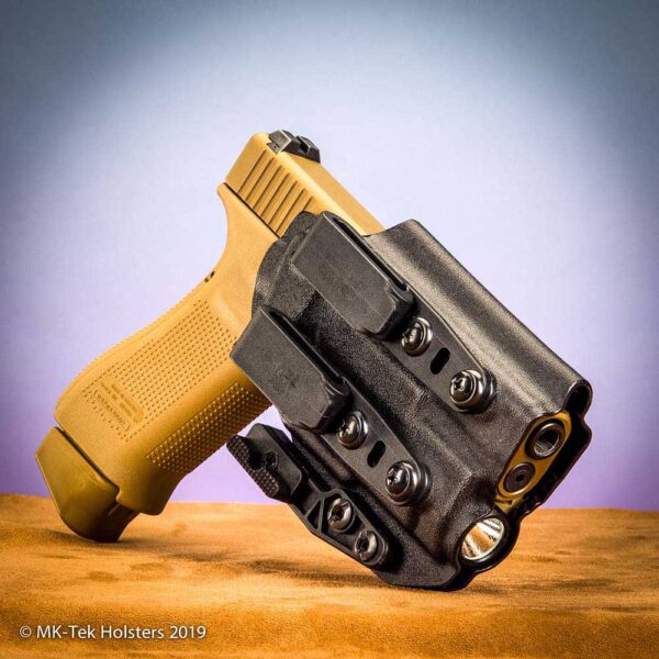 Glock 19 with Enforce APLc light IWB Holster