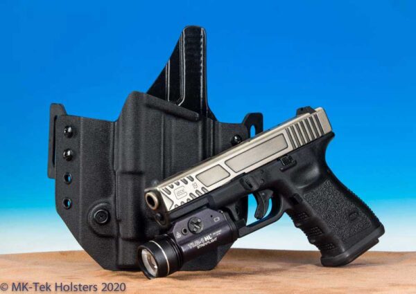 Glock 19 with TLR1 HL Light and OWB Holster