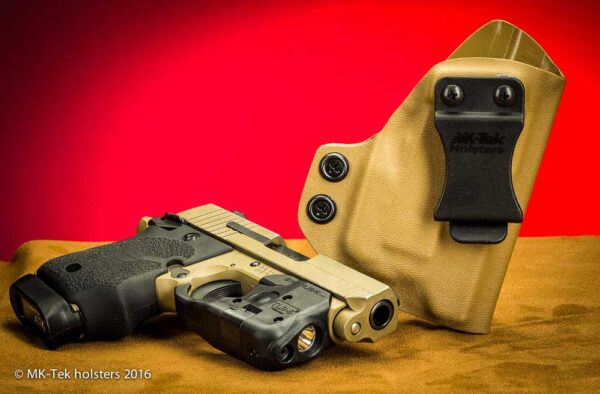 Sig Sauer P938 with Streamlight TLR6 option IWB Holster